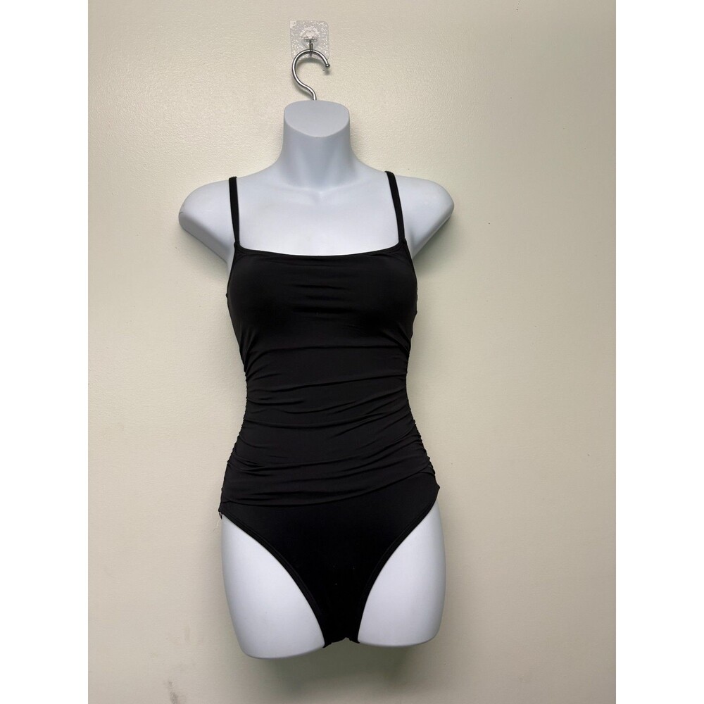 La Blanca Women's Size 4 Island Goddess Basic Black One-Piece Swimsuit - NWT